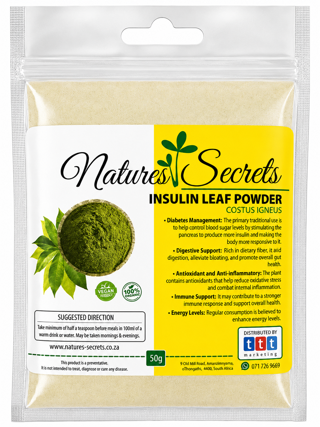 Insulin Leaf Powder